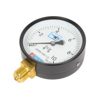 Манометр МЕТЕР ДМ 02-100-1-G Р=0..10 бар, G1/2 кл.1,5 691