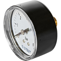 Манометр аксиальный STOUT, корпус Dn 50 мм 1/4, 0...6 бар, кл.2.5 SIM-1009-500608 RG0094NU9EUEFI