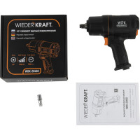 Пневматический ударный гайковерт WIEDERKRAFT 1/2", 1750 Нм, композитный корпус WDK-20450