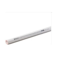 Труба LAMMIN ppr армированная стекловолокном, pn20 20x2,8, 2м серый Lm310210280202G