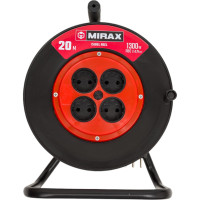 Удлинитель на катушке MIRAX пвс 2x0.75 20м 1300вт 55052-20