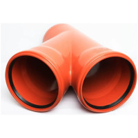 Тройник для наружной канализации Flextron d 200/200 мм, 45 градусов 148085