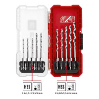 Набор сверл 10 шт, 2-6.5 мм, по металлу, HSS, 135 гр, с 6-гранным хвостовиком, s-case Einhell 108723