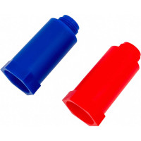 Набор цветных удлиненных заглушек Valfex 1/2'' (комплект 2 шт.) (100/1) (синий/красный) 10192020