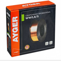 Проволока сварочная омедненная 0.8 мм, 5 кг AYGER WW0,8/5