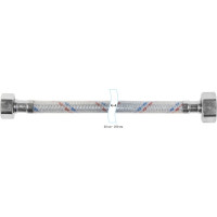 Гибкая подводка для воды ЦС нейлон, 1/2”Г х 3/4"Г L-40 см, штука ГП002176