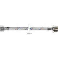 Гибкая подводка для воды ЦС нейлон, 1/2”Г х 3/4"Ш L-40 см, штука ГП002177