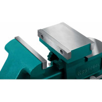 Слесарные тиски KRAFTOOL Reversible 140 мм, расход 273 мм 32705-140
