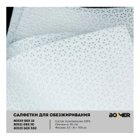 Салфетки нетканые полипропиленовые BOOMER W-GEX 30, 85 г/м², 32x36см, цвет синий 80521