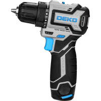 Аккумуляторная бесщеточная компактная дрель-шуруповерт DEKO Loner 12V PRO в кейсе, 12В, 2x3.0Ач 085-1011