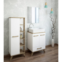 Тумба Sanflor Ингрид 60 швейцарский вяз, белый С0001916