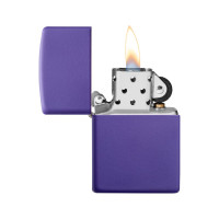 Зажигалка ZIPPO Classic, с покрытием Purple Matte, 38x13x57 мм, 237