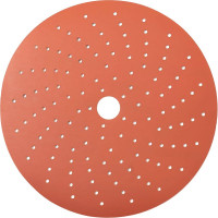 Диск шлифовальный на бумажной основе 518 Orange Ceramic Multi holes Р100 (50 шт; 150 мм) SANDWOX 518.150.100.LC