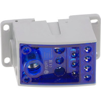 Распределительный блок INPIN 400A, 1 полюс, 12 подключений 1x185мм2, 3x25мм2, 4x16мм2, 4x10мм2 UKK400A