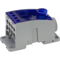 Распределительный блок INPIN 250A, 1 полюс, 12 подключений 1x120мм, 3x25мм, 4x16мм, 4x10мм UKK250A