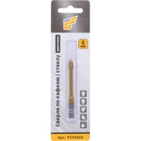 Сверло перьевое по керамограниту, керамике и стеклу 6 мм, 4 грани TORGWIN T474424