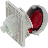Встраиваемая наклонная розетка INPIN 16A/400V/3P+E/IP67, фланец 92x100 CA1479