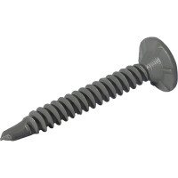 Саморез для облицовочных панелей HARDWEX ТМ HWX2-GG-P4-3.9x32 мм, Phillips №2, GREY E-COAT, 500 шт. 3000000000571