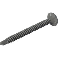 Саморез для облицовочных панелей HARDWEX ТМ HWX2-GG-P4-3.9x45 мм, Phillips №2, GREY E-COAT, 500 шт. 3000000000601