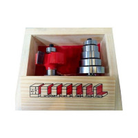 Набор VRMB06-A фреза кромочная для выборки четверти, 7 предметов АТАКА 671300