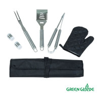 Набор для гриля из 6 предметов в фартуке Green glade ST001