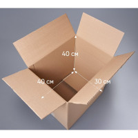 Картонная коробка PACK INNOVATION 40x30x40 см, объем 48,0 л, 10 шт. IP0GK00403040-10