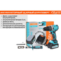 Аккумуляторный шуруповерт Sturm CD2080I