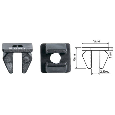 Клипса крепления обшивки AIST 67343001 00-00011340