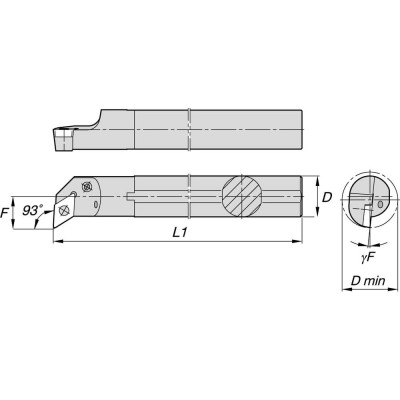 Токарная державка NORGAU S32S-PDUNR15 020028310