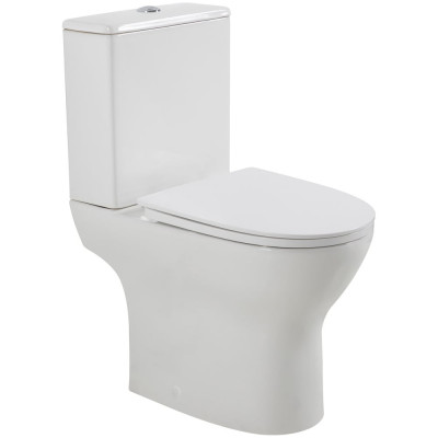 Безободковый унитаз компакт BelBagno LOUNGE BB045CPR/BB045/051SC