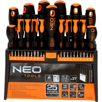 NEO Tools Отвертки и насадки, набор 37 шт. 04-210