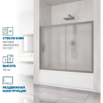 Шторка на ванну GuteWetter gwmpkb019p2 4698031943340