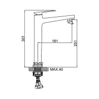 Смеситель Ledeme L1178U 808316