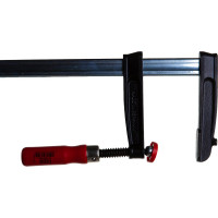 Струбцина BESSEY из ковкого чугуна 1500/120, усилие 5.5 кН, с деревянной рукояткой BE-TP150S12BE