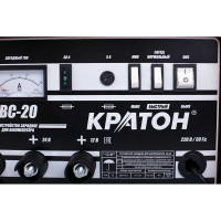Зарядное устройство для аккумулятора BC-20 220В, 290/520W, 12/24V Кратон 3 06 01 005