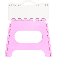 Средний складной табурет Color-x белый/розовый 100005