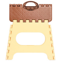 Складной средний табурет Color-x коричневый/бежевый 100004