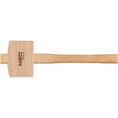 Деревянная киянка NEO Tools 100x70x46 мм, деревянная рукоятка 320 мм 25-076