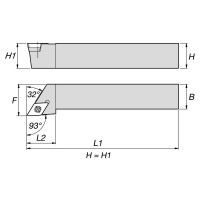 Державка токарная SDJCR2020K11 NORGAU 020060110