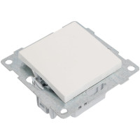 Механизм проходного переключателя GUSI ELECTRIC 1 клавиша, СУ, 10А, 250В, жемчуг С11В4-028