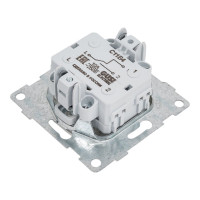 Механизм проходного переключателя GUSI ELECTRIC 1 клавиша, СУ, 10А, 250В, жемчуг С11В4-028