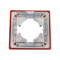 Рамка GUSI ELECTRIC 1-местная, цинк, цвет тёмно-красный С1010-039