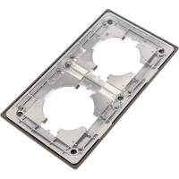 Рамка GUSI ELECTRIC 2-местная, цинк, цвет бронза С1020-038