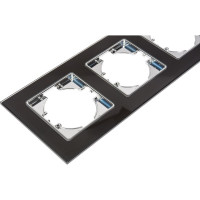 Рамка GUSI ELECTRIC 5-местная, стекло, цвет чёрный С1150-031