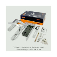 Врезной замок НОРА-М N 96-70 Л графит 16989