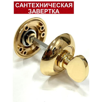 Сантехническая завёртка Rucetti RAP WC PG цвет-золото 9010520