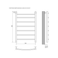 Полотенцесушитель Melodia della vita Classica Eco из нержавеющей стали 50х80 П7 49439