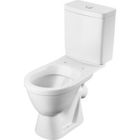 Унитаз-компакт Santek Уно эконом: 2-режима, сиденье полипропилен, пластиковый крепеж, softclose 1.WH50.1.613