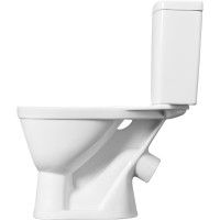 Унитаз-компакт Santek Уно эконом: 2-режима, сиденье полипропилен, пластиковый крепеж, softclose 1.WH50.1.613
