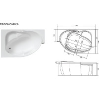 Панель Marka One "ERGONOMIKA" 158-175х110, правая R 02эрг17511п